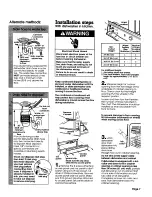 Предварительный просмотр 7 страницы Whirlpool 3380268 Installation Manual