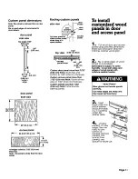 Предварительный просмотр 11 страницы Whirlpool 3380268 Installation Manual