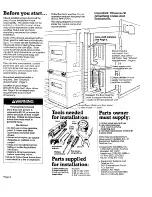 Preview for 2 page of Whirlpool 3390148 Installation Instructions Manual