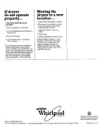 Preview for 12 page of Whirlpool 3390148 Installation Instructions Manual