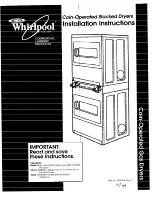 Whirlpool 3395314 Installation Instructions Manual preview