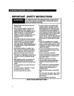 Preview for 4 page of Whirlpool 3396314 Use And Care Manual