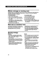 Preview for 28 page of Whirlpool 3396314 Use And Care Manual