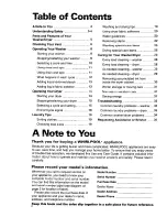 Preview for 2 page of Whirlpool 3396315 Use And Care Manual