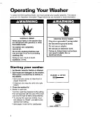 Preview for 8 page of Whirlpool 3396315 Use And Care Manual