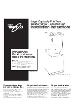 Preview for 1 page of Whirlpool 3397616 Installation Instructions Manual