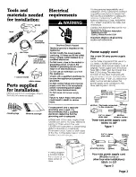 Preview for 3 page of Whirlpool 3397617 Installation Instructions Manual