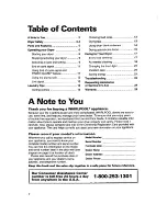 Preview for 2 page of Whirlpool 340 1094 Use And Care Manual