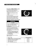 Preview for 8 page of Whirlpool 3401011 Use And Care Manual