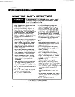 Preview for 4 page of Whirlpool 3401087 Use And Care Manual