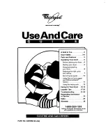 Whirlpool 3401092 Use And Care Manual preview