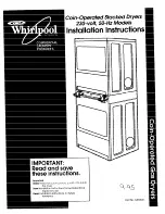 Preview for 1 page of Whirlpool 3402328 Installation Instructions Manual