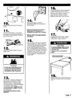 Предварительный просмотр 9 страницы Whirlpool 3402328 Installation Instructions Manual