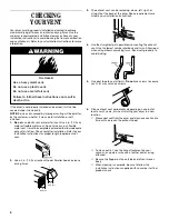 Preview for 6 page of Whirlpool 3406876 Use & Care Manual