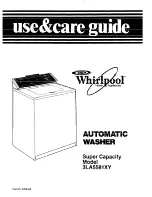 Предварительный просмотр 1 страницы Whirlpool 3LA5581 Use & Care Manual