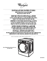 Предварительный просмотр 1 страницы Whirlpool 3LCHW9100WQ Installation Instructions Manual