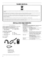 Предварительный просмотр 4 страницы Whirlpool 3LCHW9100WQ Installation Instructions Manual