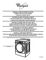 Whirlpool 3LCHW9100YQ Installation Instructions Manual предпросмотр