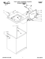 Предварительный просмотр 1 страницы Whirlpool 3LSP8255BW0 Parts List