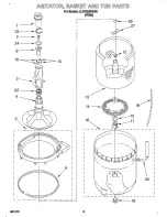 Предварительный просмотр 8 страницы Whirlpool 3LSP8255BW0 Parts List