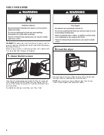 Preview for 8 page of Whirlpool 3LWED4800YQ Use And Care Manual