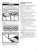 Preview for 12 page of Whirlpool 3LWED4900YW Manual