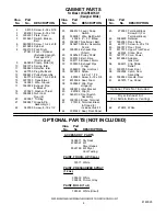 Preview for 4 page of Whirlpool 3RLGR5437KQ1 Parts List