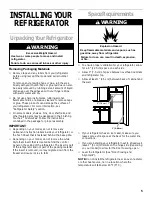 Предварительный просмотр 5 страницы Whirlpool 3VET16GKGW01 Use & Care Manual