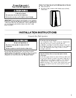 Preview for 3 page of Whirlpool 3WSC19D4AY00 User Instructions