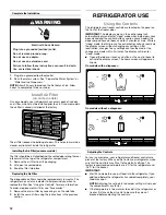 Preview for 12 page of Whirlpool 3WSC19D4AY00 User Instructions