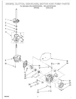 Предварительный просмотр 10 страницы Whirlpool 3XLA87W72AN0 Parts List