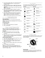 Предварительный просмотр 8 страницы Whirlpool 3XWED5705SW0 Use And Care Manual