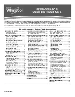 Whirlpool 4-Door Refrigerator User Instructions предпросмотр