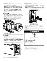 Предварительный просмотр 8 страницы Whirlpool 4-Door Refrigerator User Instructions