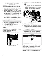 Предварительный просмотр 22 страницы Whirlpool 4-Door Refrigerator User Instructions