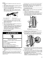 Предварительный просмотр 41 страницы Whirlpool 4-Door Refrigerator User Instructions