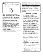 Предварительный просмотр 40 страницы Whirlpool 4GWTW4740 Use And Care Manual