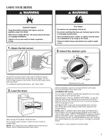 Предварительный просмотр 7 страницы Whirlpool 4KWED4750 Use And Care Manual