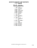 Preview for 6 page of Whirlpool 4XLA64W72BN0 Parts List