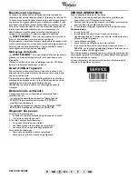 Preview for 13 page of Whirlpool 5019 318 33287 Installation/Assembly Manual