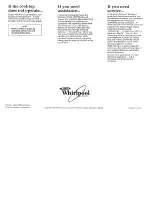 Предварительный просмотр 5 страницы Whirlpool 56001190016 Installation Instructions