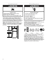 Предварительный просмотр 4 страницы Whirlpool 5GR2SHKXLQ05 Use & Care Manual