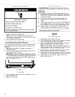 Предварительный просмотр 6 страницы Whirlpool 5GR2SHKXLQ05 Use & Care Manual