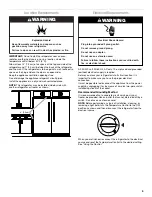 Предварительный просмотр 5 страницы Whirlpool 5VEL88TRAQ00 Use & Care Manual