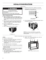 Предварительный просмотр 6 страницы Whirlpool 66121416 Use And Care Manual