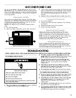 Предварительный просмотр 15 страницы Whirlpool 66121416 Use And Care Manual