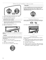 Preview for 14 page of Whirlpool 66121417 Use And Care Manual