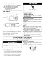 Предварительный просмотр 5 страницы Whirlpool 66121559A Use & Care Manual