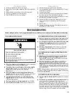 Preview for 13 page of Whirlpool 66126277 Use And Care Manual