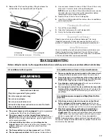 Preview for 17 page of Whirlpool 66161279 Use And Care Manual